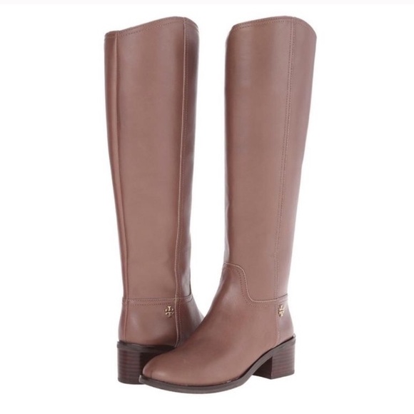 Tory Burch Shoes - NWT Tory Burch Fulton Tan Leather Riding Boot 10.5
